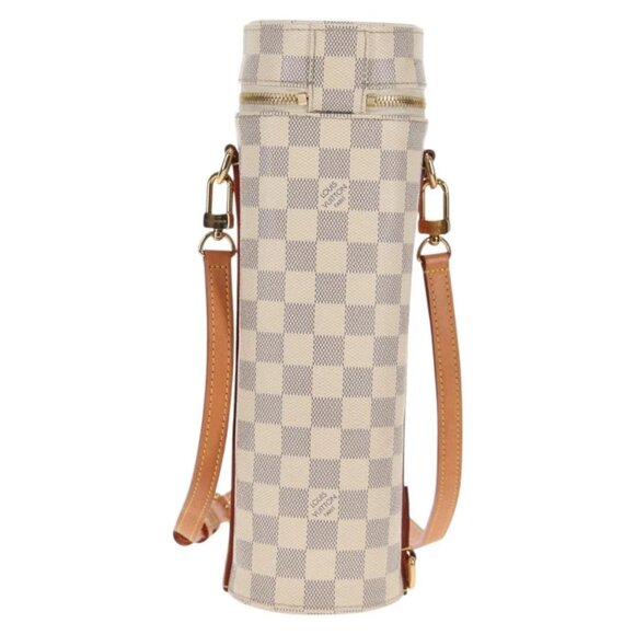 LOUIS VUITTON Damier Azur Bottle Holder Porte Boutille Bag GI0373 Auth 128175V - Picture 2 of 16